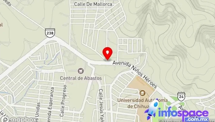 mapa de Transportes Guadalupe y Calvo Servicio de transporte en Hidalgo del Parral