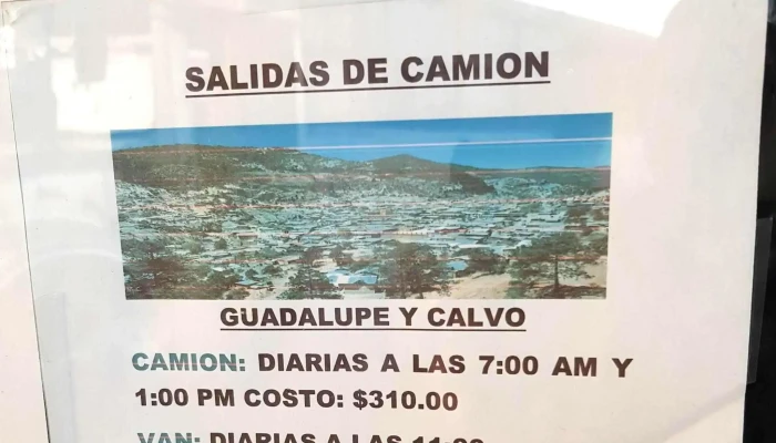 Transportes Guadalupe Y Calvo -  Sitio Web - Hidalgo del Parral