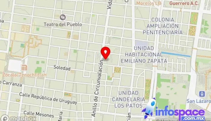 mapa de Transportes Leo Terminal De Operaciones CDMX Empresa de autobuses en Venustiano Carranza, Ciudad de México