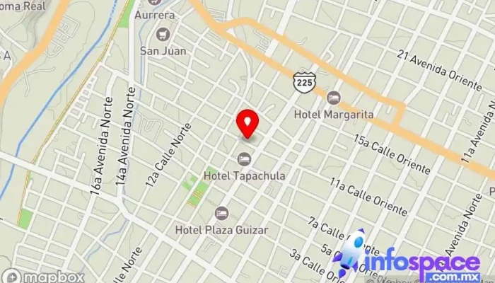 mapa de Transportes Rey Dary Servicio de transporte en Tapachula de Córdova y Ordóñez
