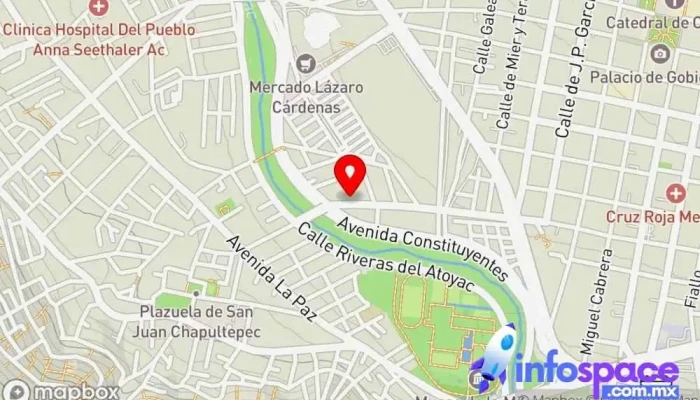 mapa de Transportes Tanetze de Zaragoza  en Oaxaca de Juárez