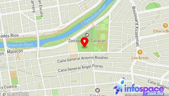 mapa de Transportes y Autobuses del Pacífico Bus stop en Culiacán Rosales