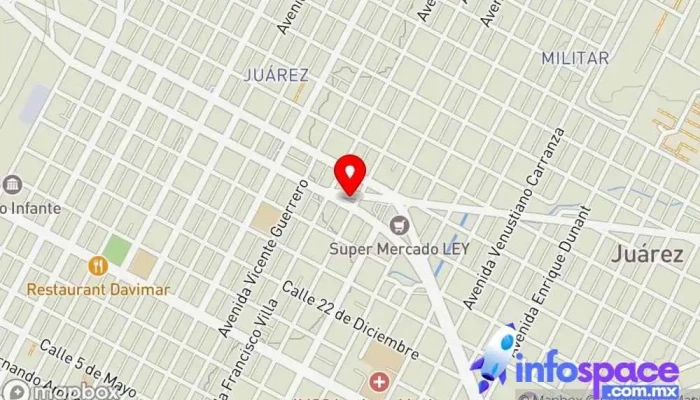 mapa de TUFESA Guamuchil Empresa de autobuses, Servicio de transporte en Guamúchil