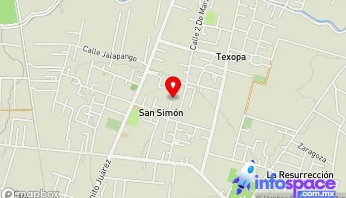 mapa de Tulantongo  en Tulantongo