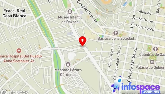mapa de Turísticos San Gabriel Oaxaca Empresa de autobuses en Oaxaca de Juárez