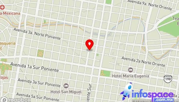 mapa de Venta de boletos ADO [Antigua terminal Tuxtla] Agencia expendedora de billetes de autobús en Tuxtla Gutiérrez