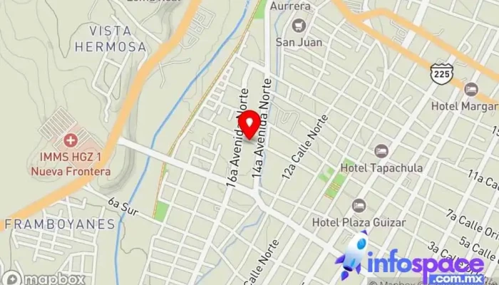 mapa de Viajes Aury Tapachula Poniente Empresa de autobuses en Tapachula de Córdova y Ordóñez