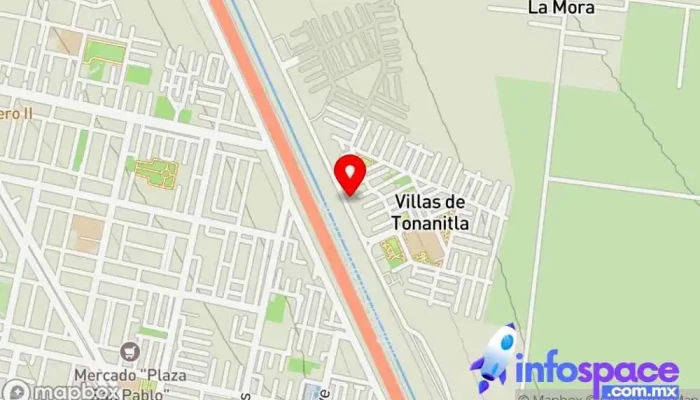 mapa de Villas de Tonanitla Bus stop en Villas de Tonanitla