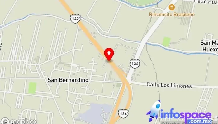 mapa de Volvo Group Texcoco Servicio de transporte en San Bernardino