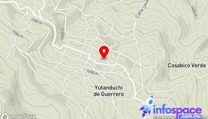 mapa de Yutanduchi de Guerrero  en Yutanduchi de Guerrero